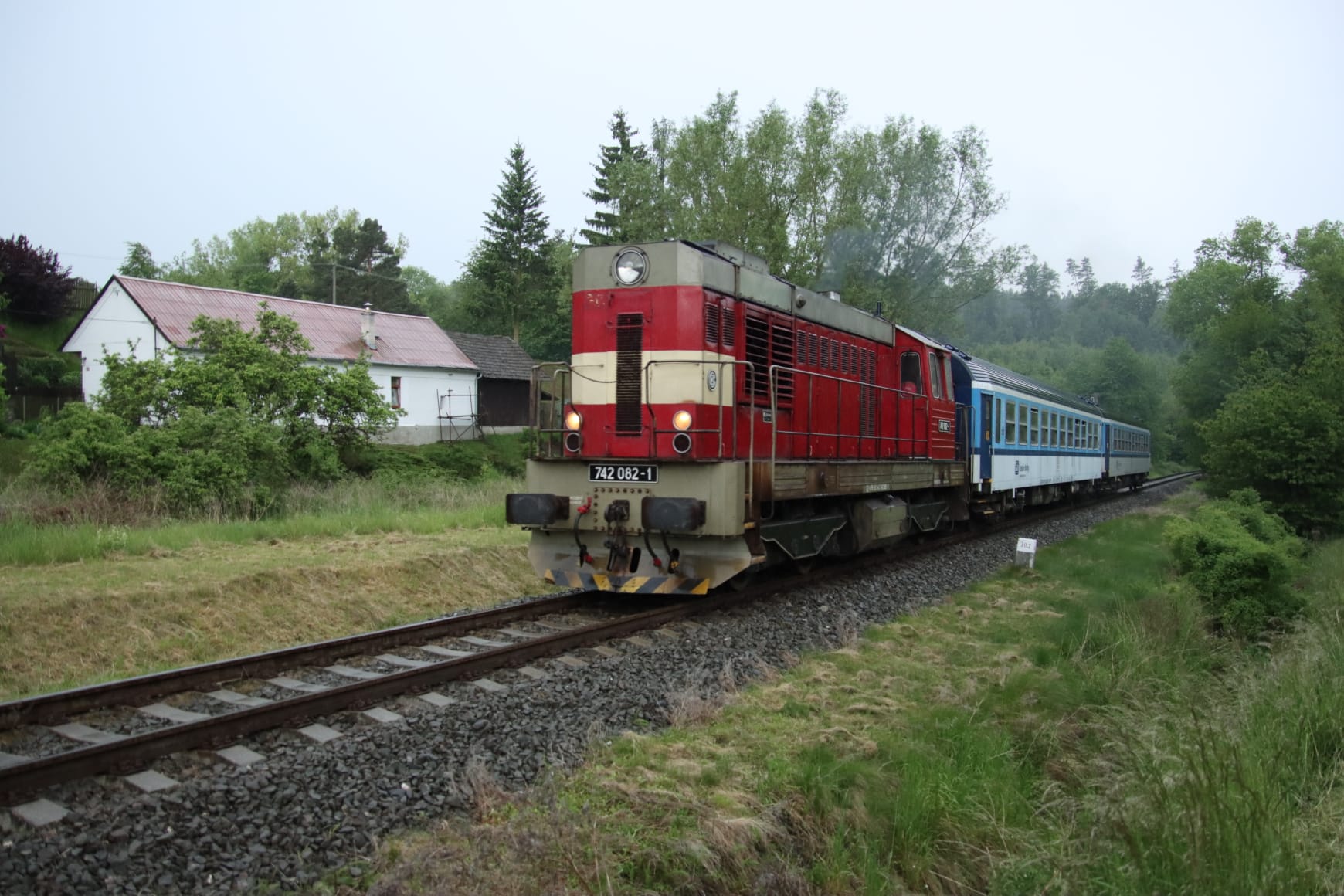 Special train from Olomouc to Mladějov na Moravě